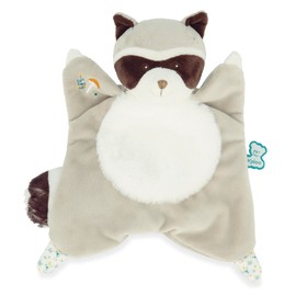 Kaloo - Fripons - Gaston the Racoon Plush Comforter Ultra-Soft & Fluffy Comforter - 24 cm - 0 Months +, K205001