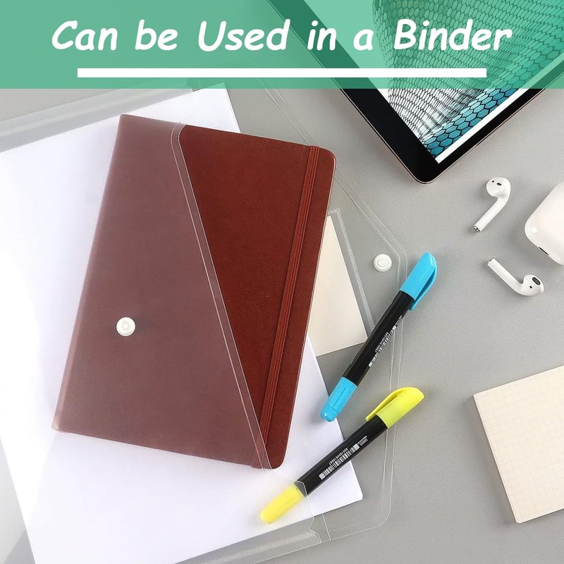 Pack of 12 A4 Document Folders, Document Wallets, Waterproof with