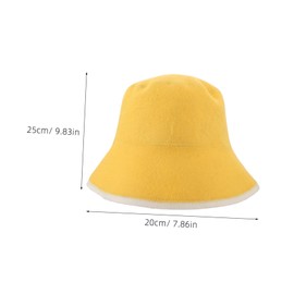 FRCOLOR Absorbent Heat Insulating Headgear for Steam Rooms for Spas Bathing Durable Comfortable Wool Sauna Hat for Hair Drying