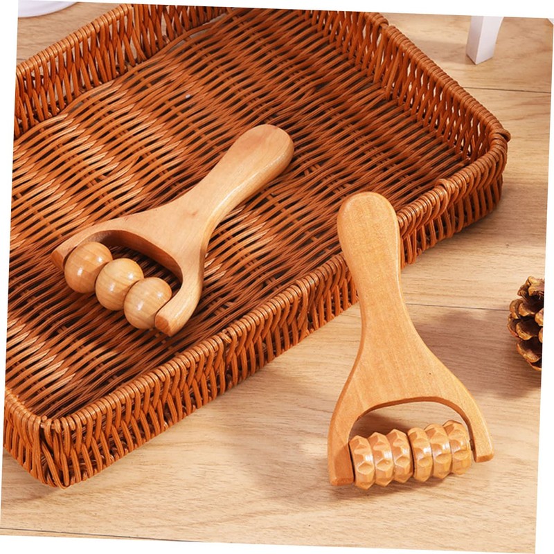 2pcs Massage Hand Roller Foot Massager Neck Neck Massager Roller