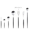 Kuchipole Single Item Dessert Fork GO.07 Silver x Black