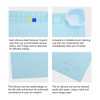 Silicone Painting Mat with Water Cup Washable Protruding Scale Line