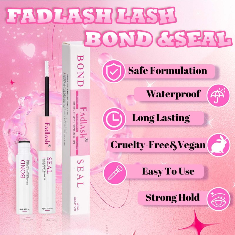 FADLASH Eyelash Extension Kit 60D+80D Lash Clus 15-20mm Eyelash Clusters