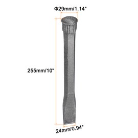 HARFINGTON 2pcs Masonry Chisel for Rock 10 Inch Flat Head High Carbon Steel Rock Concrete Mortar Stone Chisel Brick Chisel for Stone Brick Breaking Carving Demolishing Splitting