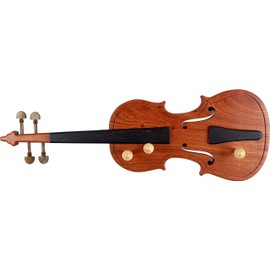 Royal RC Canes Violin Wall Stand - Genuine Rosewood Violin Stand in The Shape of a Violin - Wall-Mounted Display for Violins