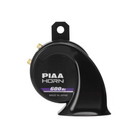 PIAA HO-5 Horn, 600 Hz, Combination Sound Selection Horn, High Pitch, 112 dB, 1 Piece, Coil Type, Vehicle Inspection Compliant, Ground Harness Included