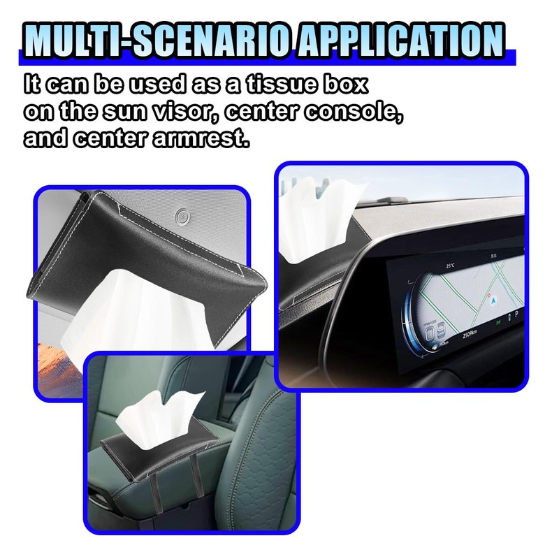 Car Visor Tissue Holder - Leather Tissue Box Holders Car