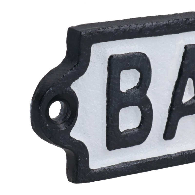 Bar Cast Iron Sign Plaque Door Wall House Gate Post