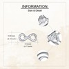 YAFEINI Promise Charm for Bracelet Sterling Silver Infinity Bead Charm