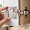 Stainless Steel Cabinet Hinge Repair Plates – 20 Sets with