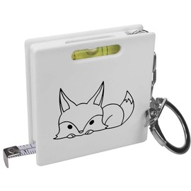 Azeeda 'Cute Fox' Keyring Tape Measure/Spirit Level Tool (KM00012586)