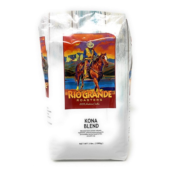 Kona - Rio Grande Roasters Kona Blend 3 Lb. Bag Whole Bean Coffee