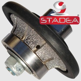 Stadea Diamond Profile Wheel Demi 3/8" for Grinder - B10 Radius Half Bullnose Router Bit for Granite Marble Stone Countertop Edges