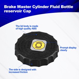Master Cylinder Cap Brake Fluid Bottle reservoir Cap Compatible with Toyota Tacoma Tundra 4Runne RAV4 Camry Corolla Avalon FJ Cruiser Highlander Land Cruiser Mirai Prius Sienna Venza 47230-47090