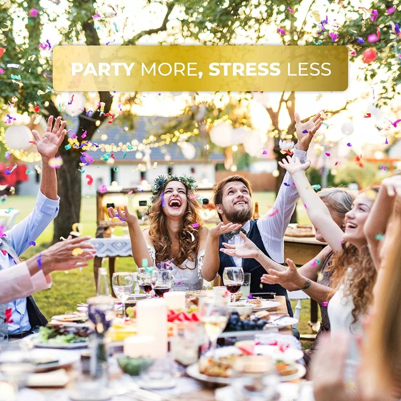 Lilian 160 Pack Gold Plastic Cutlery Disposable Silverware 80 Forks