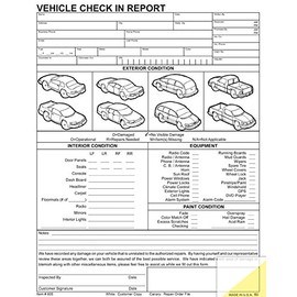 Vehicle Check in Report