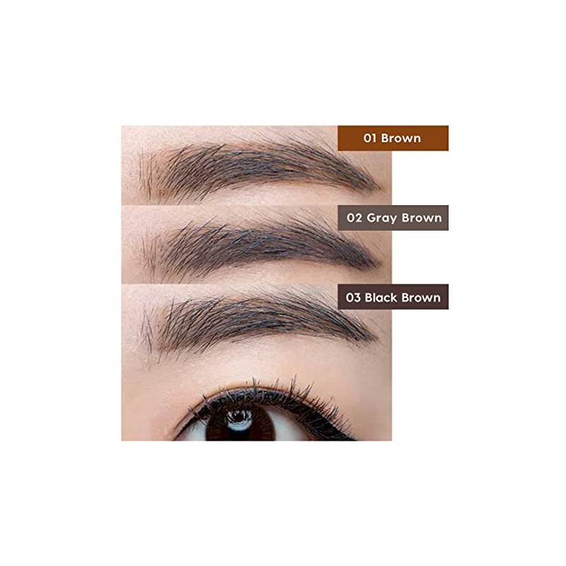 [The SAEM] Saemmul Wood Eyebrow Pencil 0.06oz, 03 Black Brown