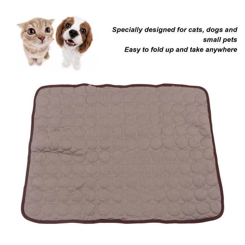 Pet Cooling Mat Breathable Folding Reusable Summer Self Cooling Cushion