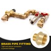PATIKIL 1/2" G Female x 3/4" N PT Female Brass