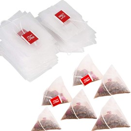 HCTOOL Tea Bag, Drawaline, Tea Pack, Cold Brew Triangular Corner, Filter Material, Black Tea, Barley Tea, Coffee, Tea Strainer, Heat Resistant, 2.6 x 3.1 inches (6.5 x 8 x 100 cm)