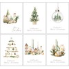 30 Eco Friendly Traditional Christmas Cards with Envelopes