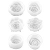 6PCS Silicone Candle Molds Set - Rose & Flower Design