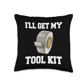 Duct Tape Roll Duck Taping Crafts Gaffa Tape Throw Pillow