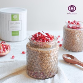 Más Vida Superfoods | Xylitol Endulzante 100% Natural Bajo en Calorías, Excelente Para Llevar una Deliciosa Dieta Keto. Ideal para endulzar Licuados, Alimentos, postres y Bebidas (360 gr)