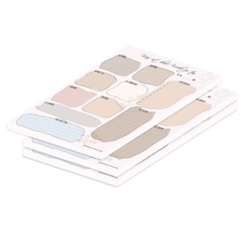 PRICARO 3 x A4 25 Sheet Magnetic Contour Weekly Planner