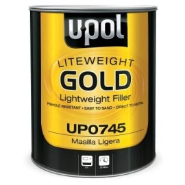 U-POL 745 Lightweight Gold Auto Body Filler (3 Liters)