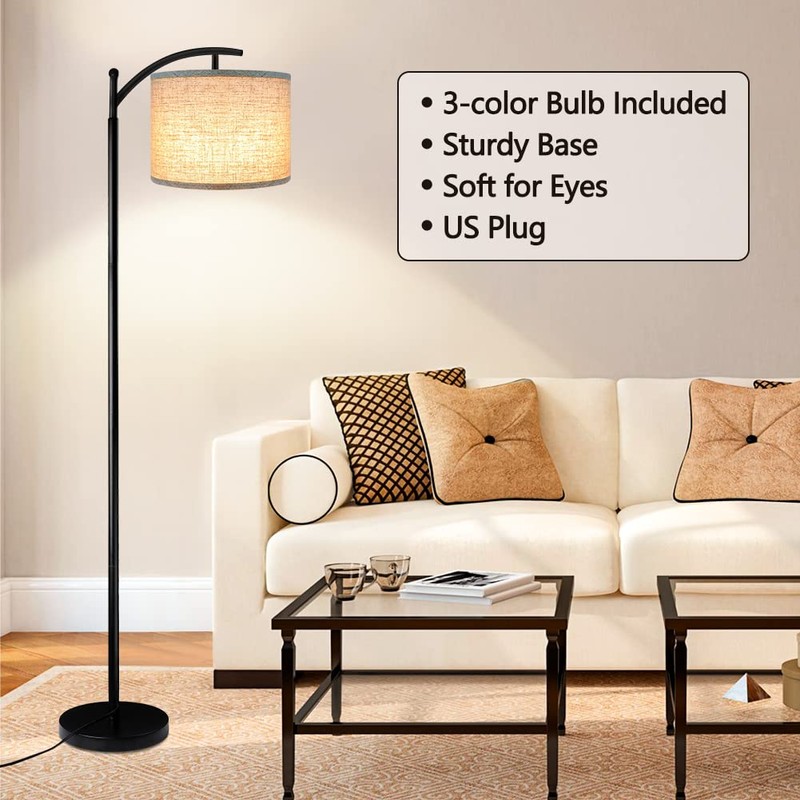 ROTTOGOON Floor Lamp for Living Room with 3 Color Temperatures
