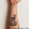 'Goat On Straw Bale' Temporary Tattoo - Water Resistant, Skin-Safe,
