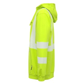 BOCOMAL FR Hoodies Pullover High Visibility 7.5oz Lightweight Non Fleece Hi vis Flame Resistant Reflective Hooded Sweatshirts