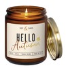 Fall Candles - 'Hello Autumn' Fall Candle w/Apple, Cinnamon &