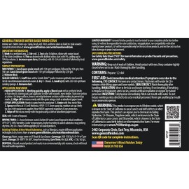 General Finishes Water Based Wood Stain, 1 Quart, Pecan