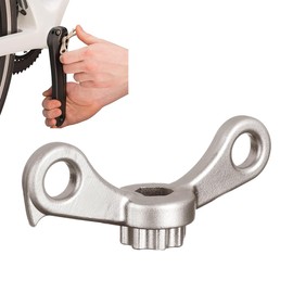 Ruayia Crank Puller, 2-in-1 Tool for Disassembly & Assembly, Cover Tool & Quick Removal Hook, High-Quality Chrome-Plated Cranks Compatible with HollowTech II