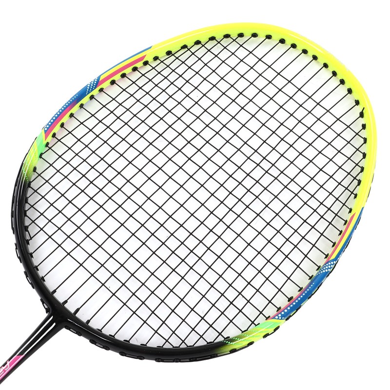 1 Pair Green Badminton Racket Set Fashionable Lightweight Comfortable Grip
