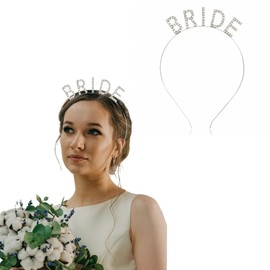 Bride Hair Accessories Wedding Headband for Women Bride Headbands Bridal Hairband for Bride Headband for Bachelorette Party Wedding Gifts for Brides Friend Family Bridal Shower Headband