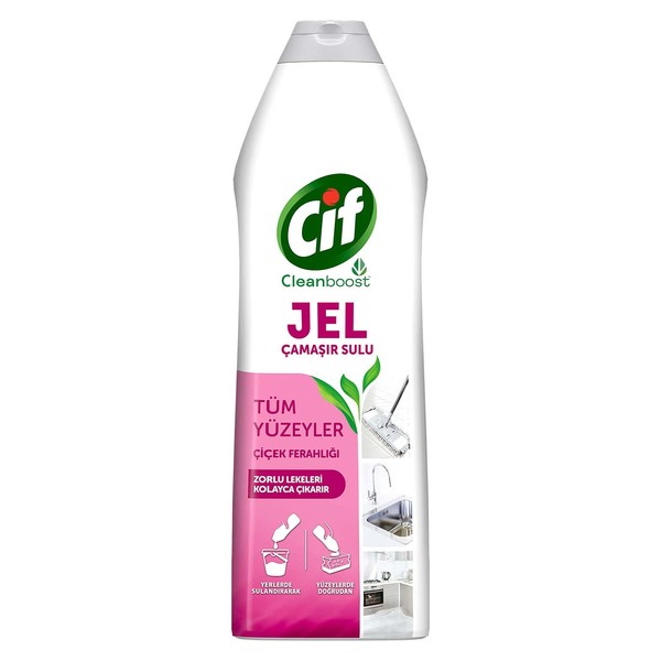 Cif Jel Yüzey Temizleyici Cleanboost Tüm Yüzeyler için Leke Çıkarıcı