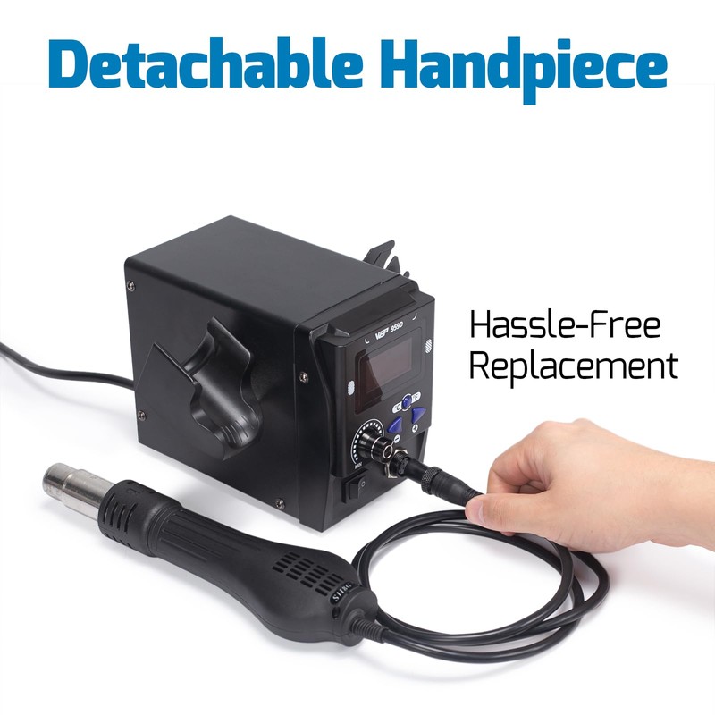 WEP 959D Hot Air SMD Soldering Rework Station with Quick-Change