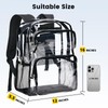 Vorspack Clear Backpack Heavy Duty - Large Clear Bookbag Transparent
