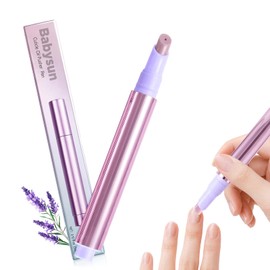 Babysun Cuticle Oil Pusher Pen Press Type Ceramic Cuticle Pen Leak-Proof Cuticle Pusher Oil Pen Cleaner Nail for Women Teen Girl