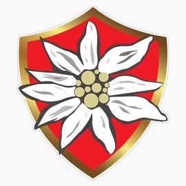Edelweiss Crest Vinyl Waterproof Sticker Decal Car Laptop Wall Window Bumper Sticker 5"