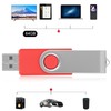 USB Flash Drive Candy Red Rotatable Portable Storage Memory Stick