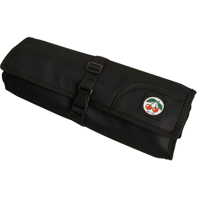 Kirschen 3565000 Empty Microfibre Roll with 12 Compartments, Black