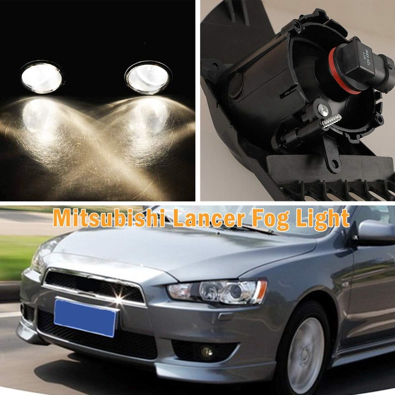 VGETTING Fog Light For Mitsubishi Lancer 2008-2014 Front Bumper Driving