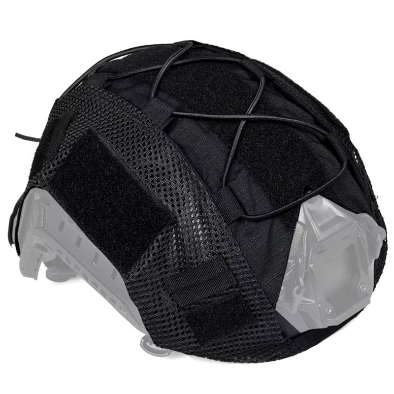 Black Tactical Fast Helmet Cover for Airsoft Combat Helmets MH/BJ/PJ