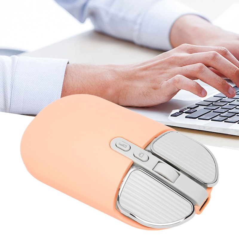 Wireless Mouse BT5.1 Or 2.4GHz Silent Click Adjustable DPI 500mAh