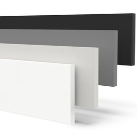X57 Dishwasher Skirting Board 19 mm Fully Integrated and Made to Measure (White, 594 x 95 mm)
