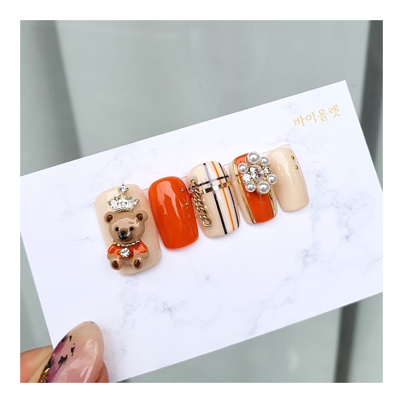 Her Bear Handmade Nail Tips - Almond / 헤르 베어